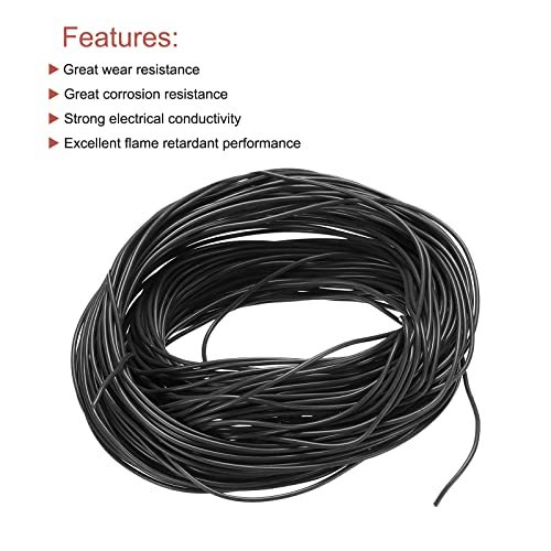 シリコーン樹脂電線 シリコンワイヤー 30AWG 30ゲージ フレキシブルブリキ銅 標準 高温フックアップワイヤ ブラック 長さ15m_画像4