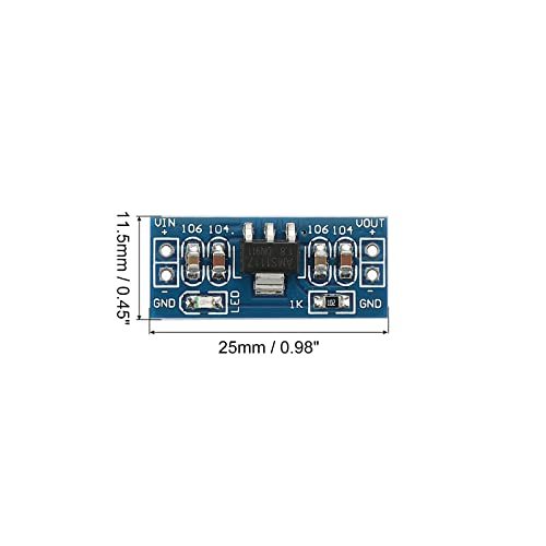 DC-DC 降圧コンバータ ボルテージレギュレーター AMS1117 4-12V～1.8V 0.8A ブルー 周波数ピン付き電源トランス用_画像2