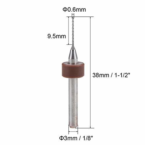 PCBドリルビット タングステンカーバイド ロータリーツール ジュエリーCNC彫刻プリント回路基板マイクロドリルビット 0.6mm_画像2