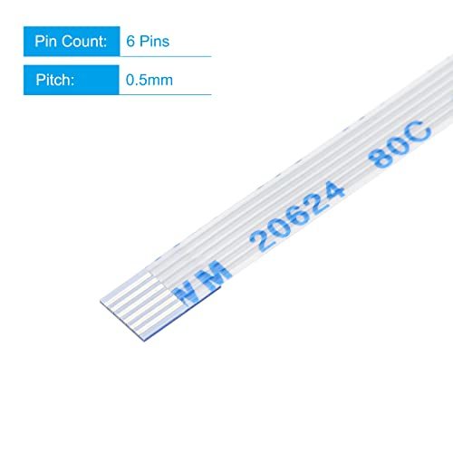 FFC FPCフラットフレキシブルケーブル LCD 3Dプリンター カメラ DVD TV ラップトップ オーディオ用 6ピン 0.5 mmピッチ 長さ200 mm_画像3