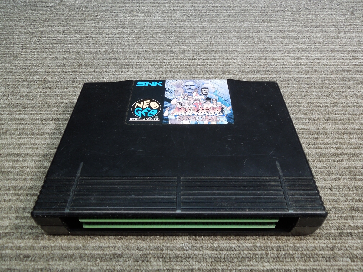 ★き2-627 SNK NEOGEO 餓狼伝説スペシャル ROMカセット + NEOGEO用ACアダプタ PRO-POW/NEO-POW/POWCD 未チェック品の画像2