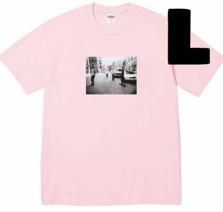 即発送 正規 ≪即決 送料無料 ≫ 24SS Supreme Crew 96 Tee Light Pink L シュプリーム クルー ティー ライト ピンク 半袖 Tシャツ メンズ