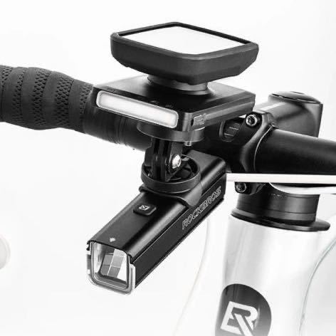 【新品】ROCKBROS フロントライト 兼 モバイルバッテリー5000mAh タイプC ロードバイク 自転車用 ガーミンマウント対応!_画像2