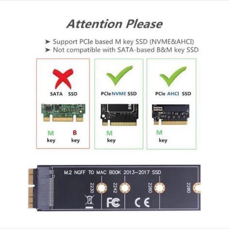 SSD изменение адаптер MacBook Air Pro 2013-2017 A1465 A1466 A1398 A1502 A1419 соответствует M.2 2280 NVMe PCIe //