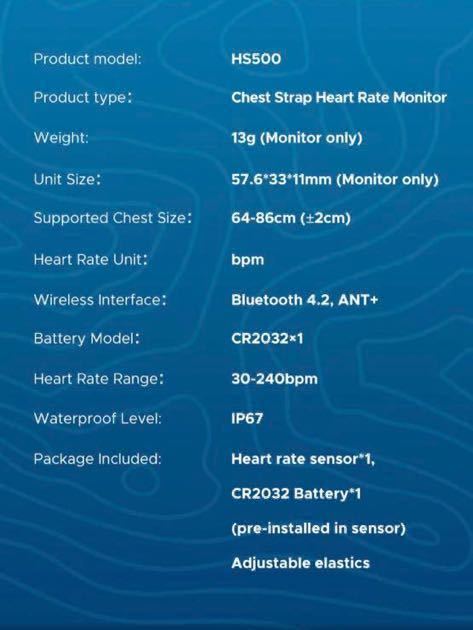 [ new goods ]GEOID HS500 heart . sensor Heart rate monitor heart . monitor heart rate meter fitness chest with strap . all sorts rhinoceros navy blue ZWIFT correspondence 