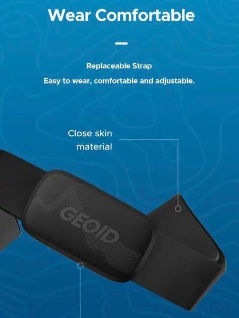 [ новый товар ]GEOID HS500 сердце . сенсор пульсомер сердце . монитор измеритель пульса фитнес грудь с ремешком . разнообразные носорог темно синий ZWIFT соответствует 