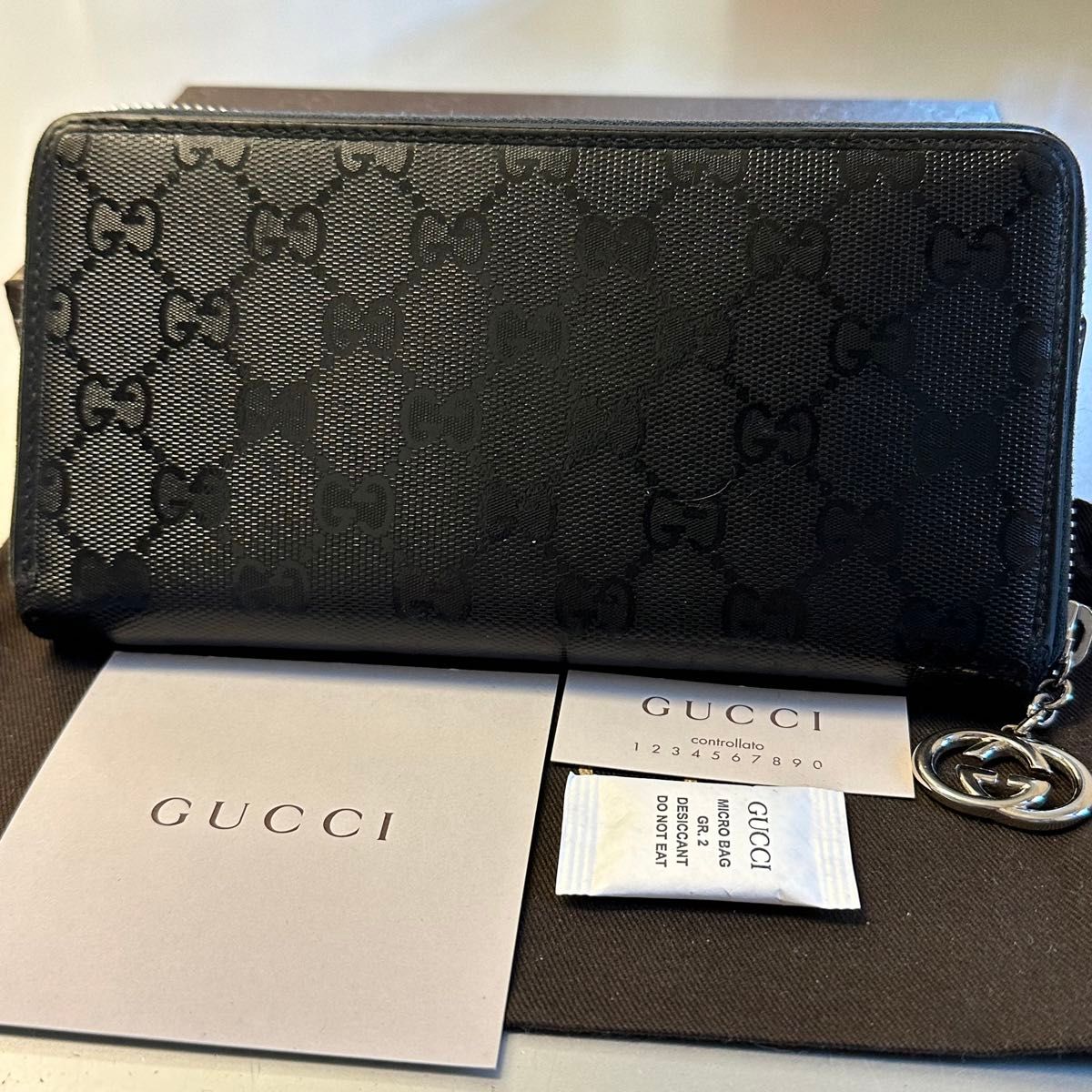 新品同様 グッチ GUCCI 財布 長財布 インプリメ GG金具 ラウンド 新品同様 グッチ GUCCI 財布 長財布 インプリメ GG金具 ラウンド