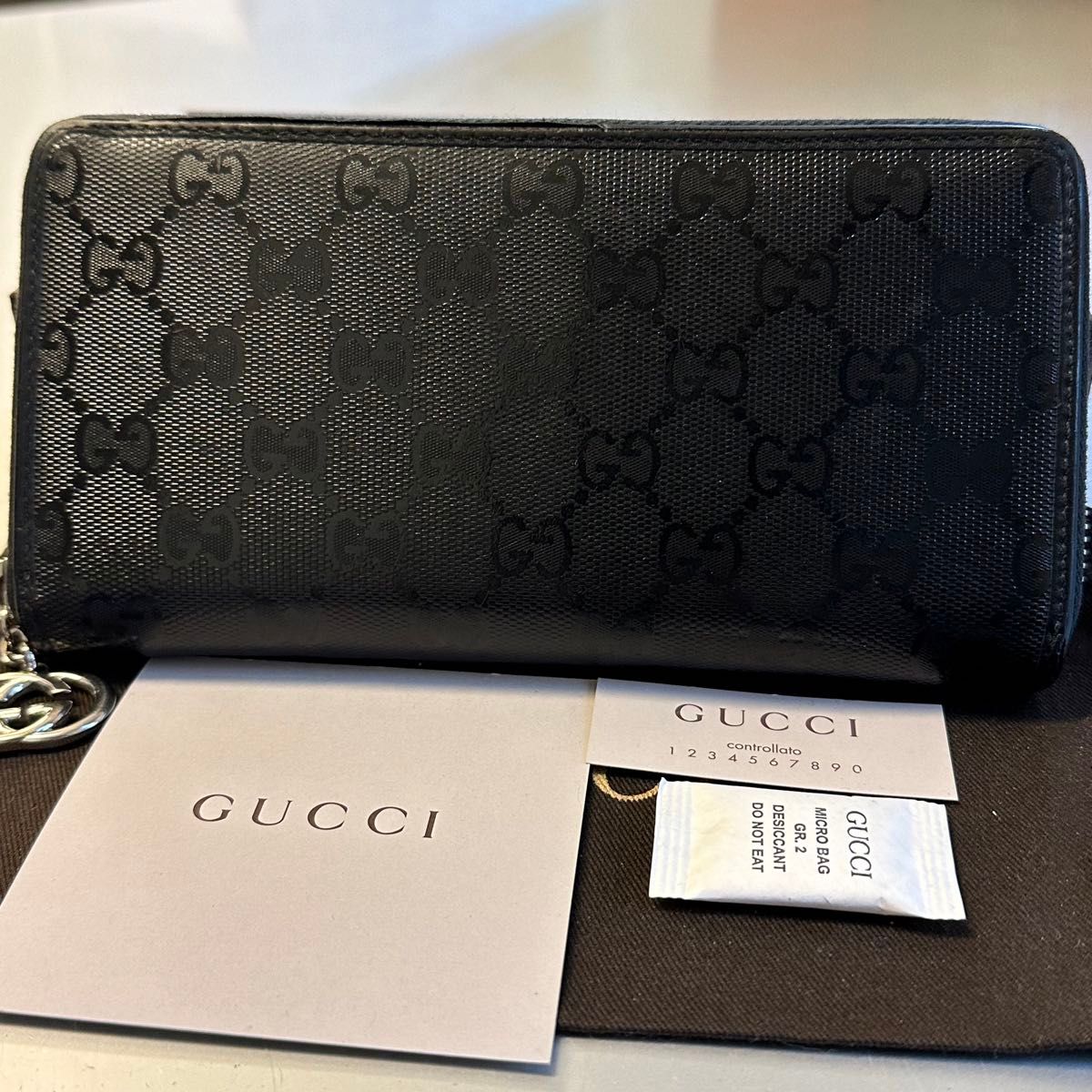 新品同様 グッチ GUCCI 財布 長財布 インプリメ GG金具 ラウンド 新品同様 グッチ GUCCI 財布 長財布 インプリメ GG金具 ラウンド