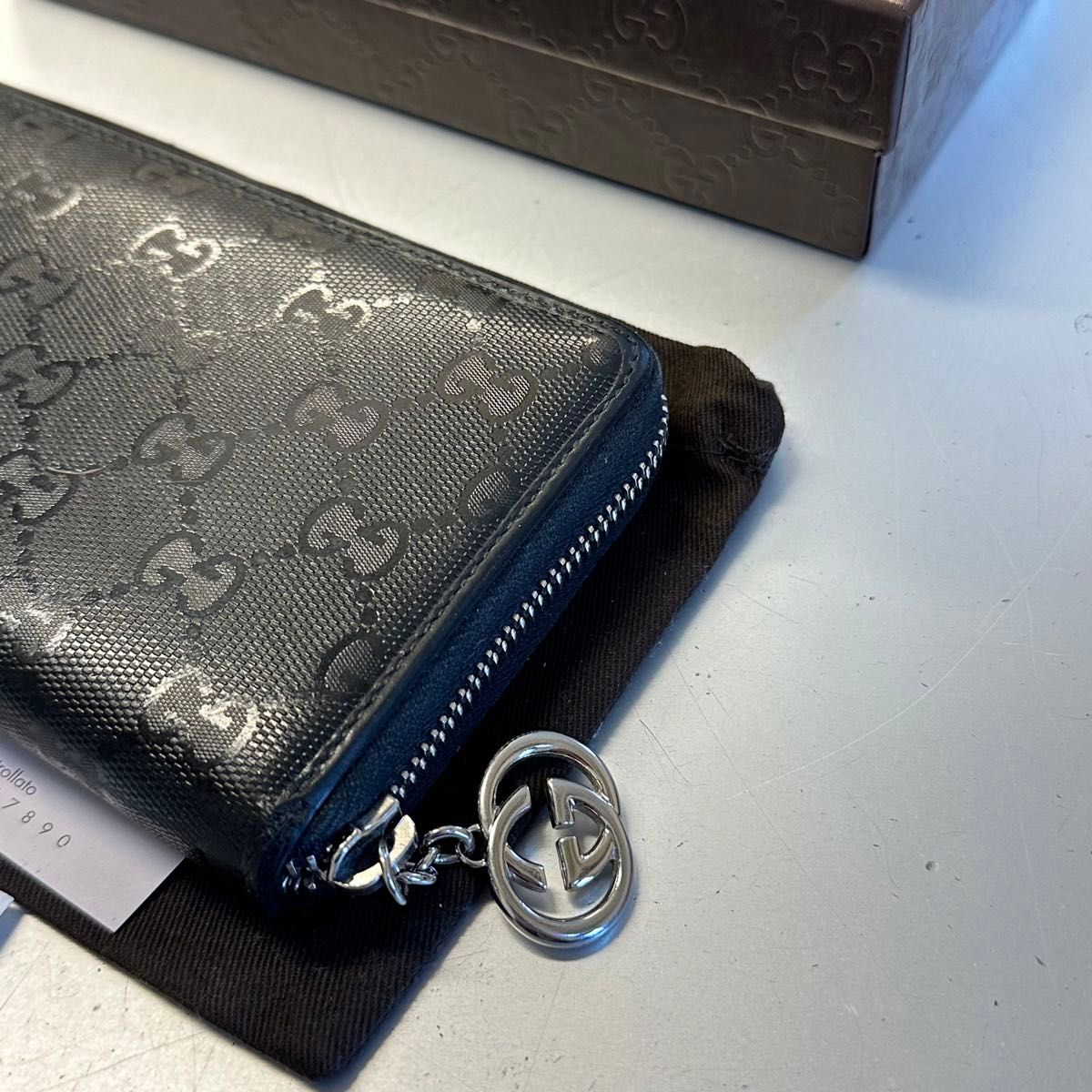 新品同様 グッチ GUCCI 財布 長財布 インプリメ GG金具 ラウンド 新品同様 グッチ GUCCI 財布 長財布 インプリメ GG金具 ラウンド
