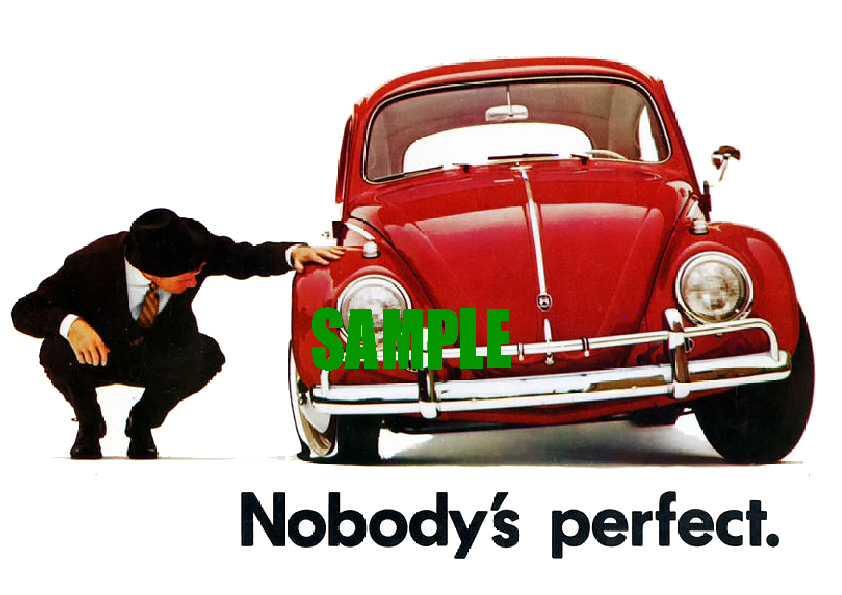 ■1960年代(1960～69)の自動車広告 フォルクスワーゲン タイプ1 ビートル VW 米国向け_画像1