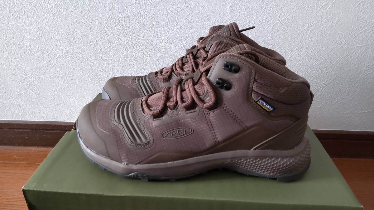 【未使用】定価18700円　 KEEN TEMPO FLEX MID WP 27.5cm キーン テンポフレックス ミッド ウォータープルーフ トレッキングシューズ