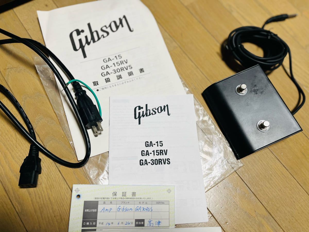 ギターアンプ Gibson GA-30RVS真空管_画像3