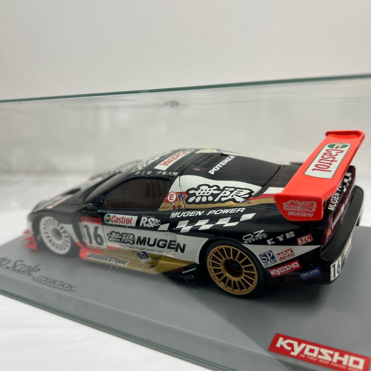 京商 MINI-Z HONDA MUGEN NSX #16 ミニッツ レーサー ホンダ 無限 NA2 道上龍 JGTCオートスケールコレクション ASC RCボディ 旧車 ミニカー_画像7