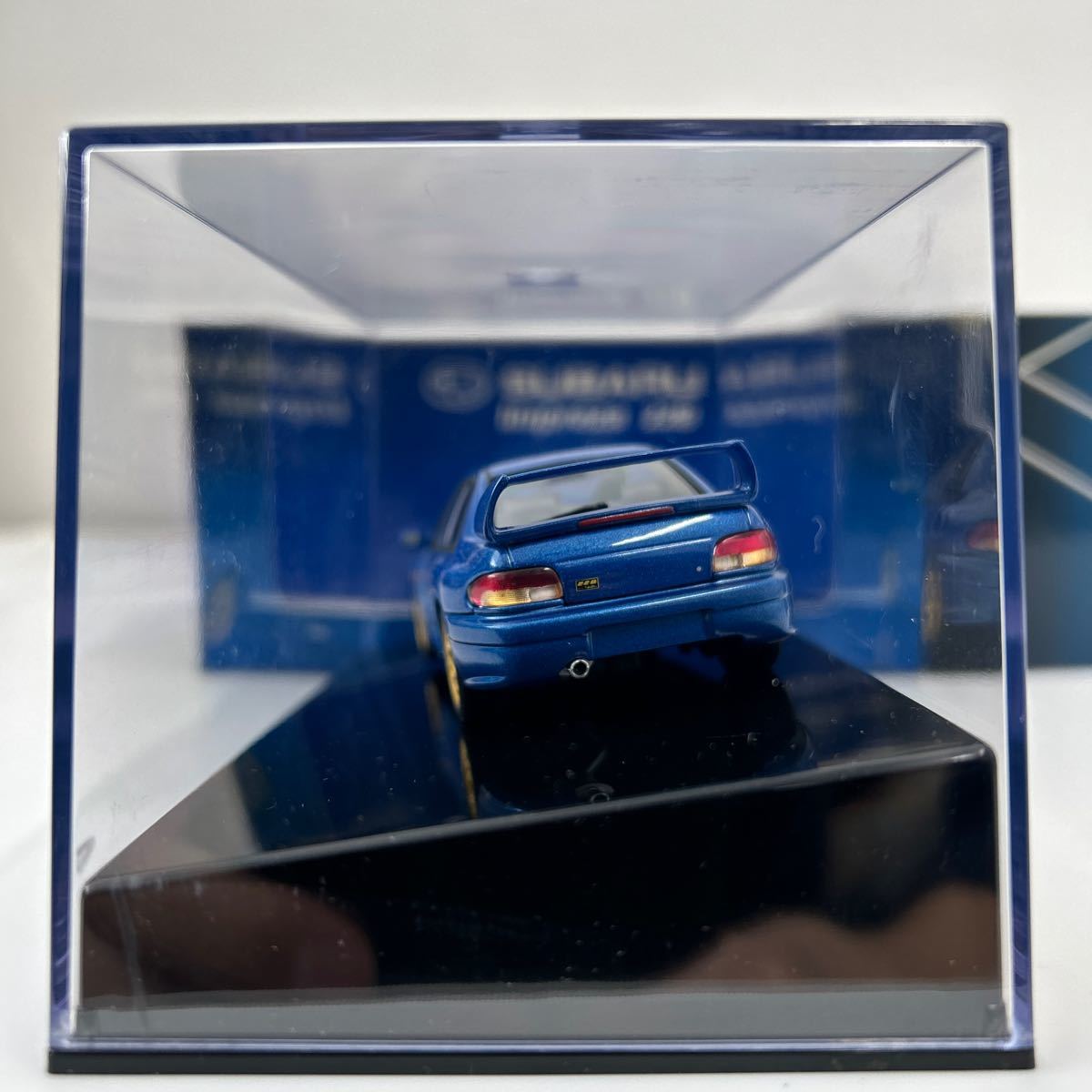 AUTOart 1/43 SUBARU IMPREZA 22B Metallic Blue オートアート スバル インプレッサ ブルー 初代 Aa GC8 STI ミニカー モデルカー_画像5