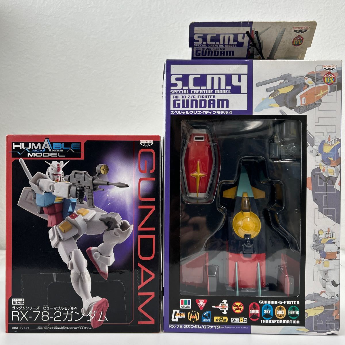 未開封 ヒューマブルモデル 機動戦士ガンダム RX-78-2 スペシャルクリエイティブモデル s.c.m. Gファイター セット GUNDAM G-FIGHTER