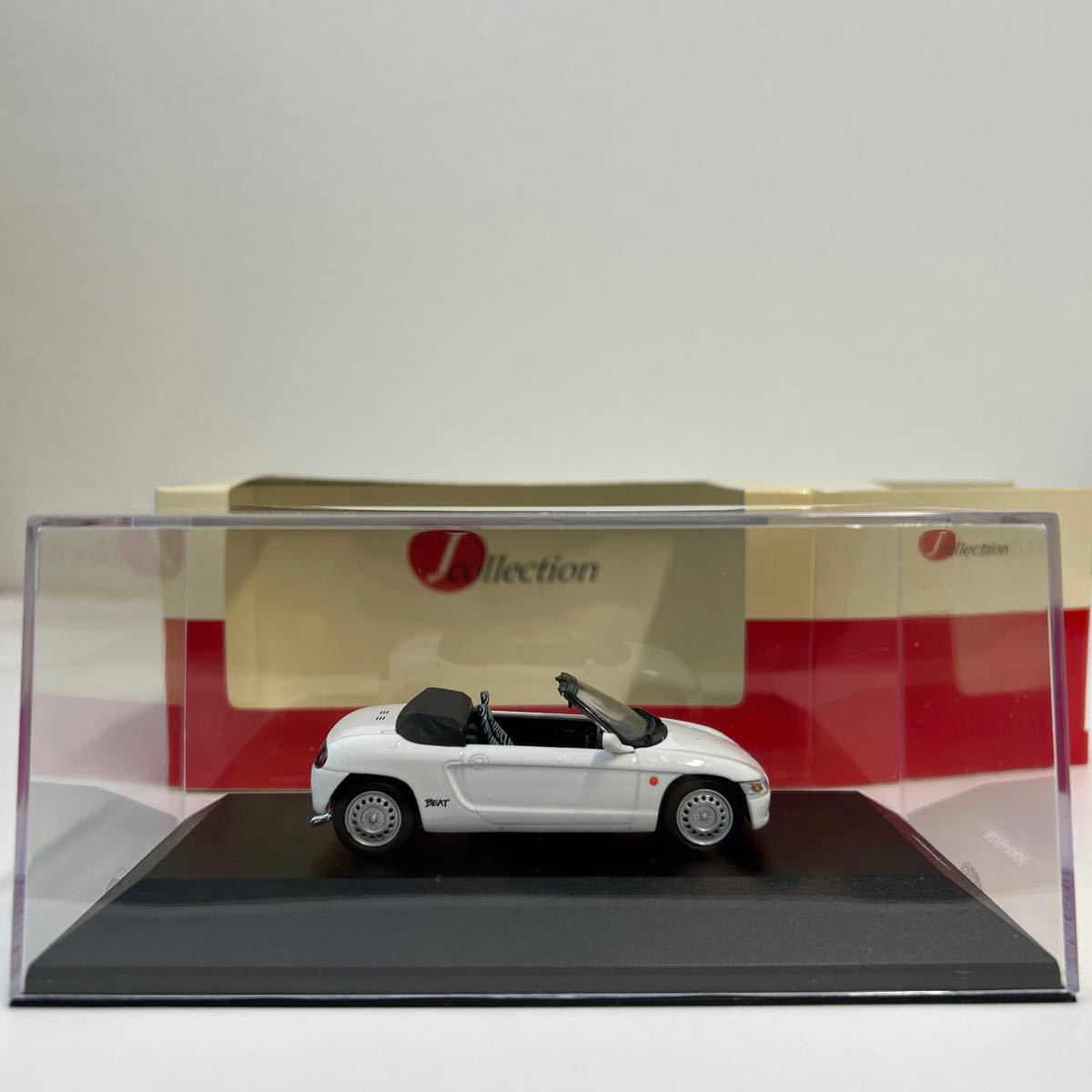 京商 Jコレクション 1/43 HONDA BEAT 1991 Crete White ホンダ ビート ホワイト 旧車 ミニカー モデルカー_画像5