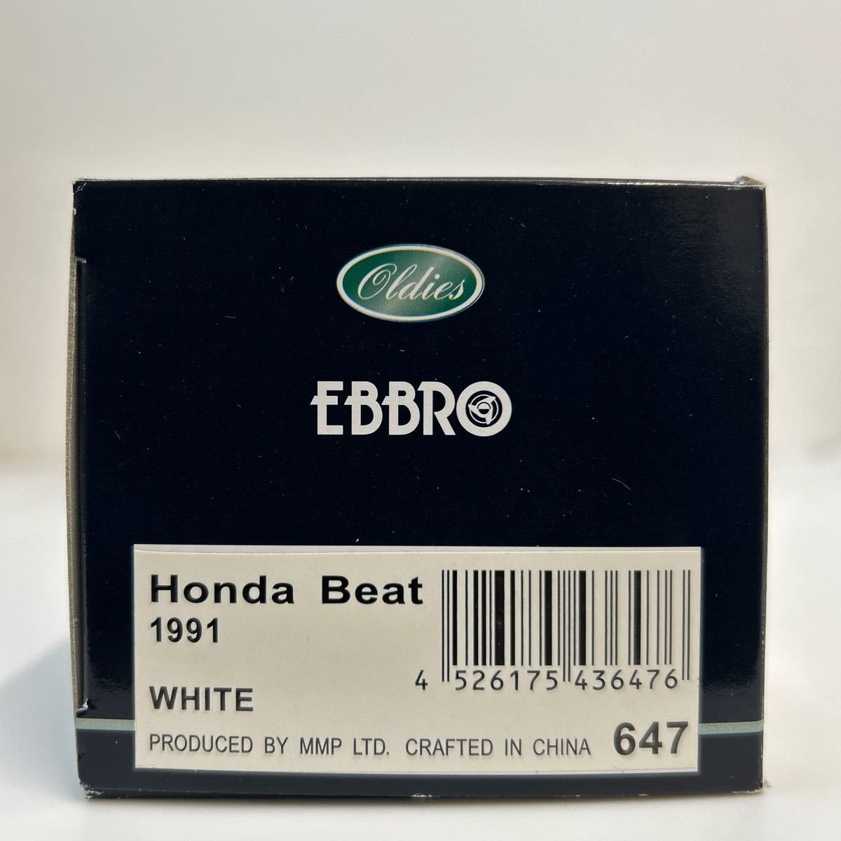 EBBRO 1/43 HONDA BEAT 1991 White エブロ ホンダ ビート ホワイト 幌 トノカバーパーツ付き 旧車 ミニカー モデルカー_画像9