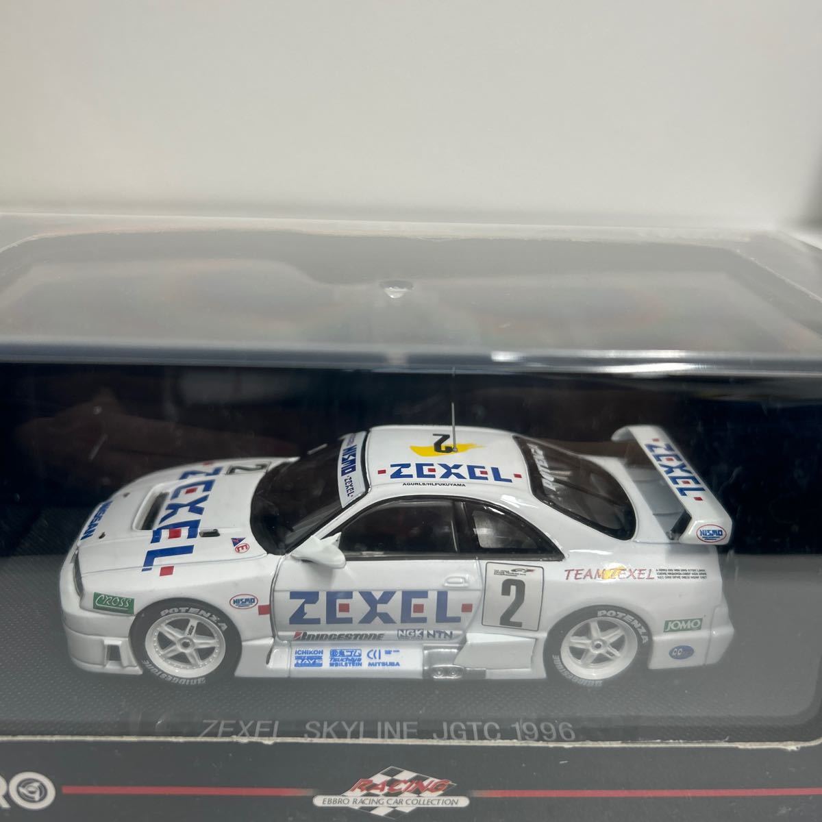 EBBRO 1/43 ZEXEL NISSAN SKYLINE GT-R JGTC 1996 #2 エブロ ゼクセル 日産スカイライン R33 BCNR33 ミニカー モデルカー_画像2