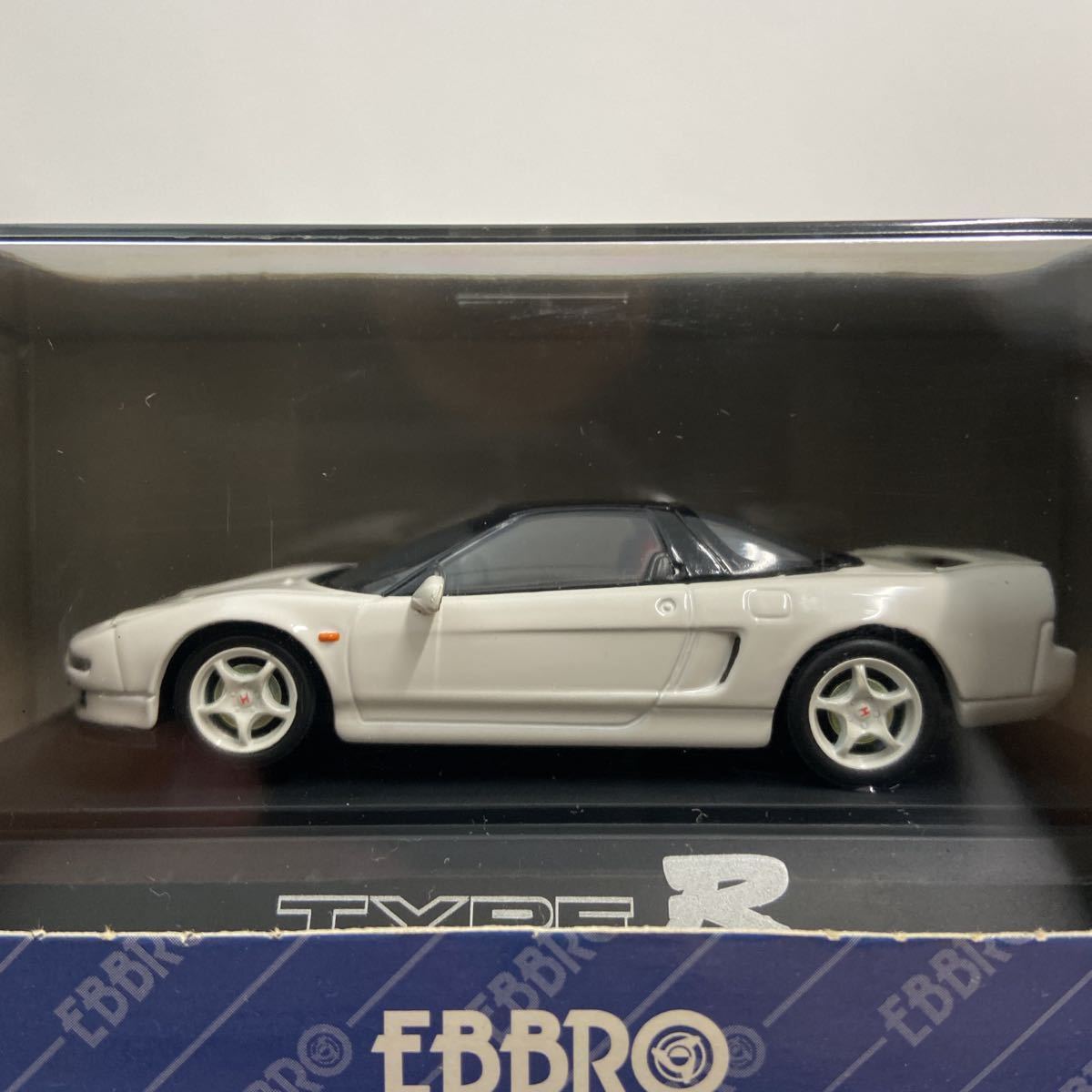 HONDA 承認 EBBRO 1/43 ホンダ NSX タイプR NA1 チャンピオンシップホワイト エブロ NSX-R TYPE R 青箱 国産 名車 ミニカー モデルカー_画像4