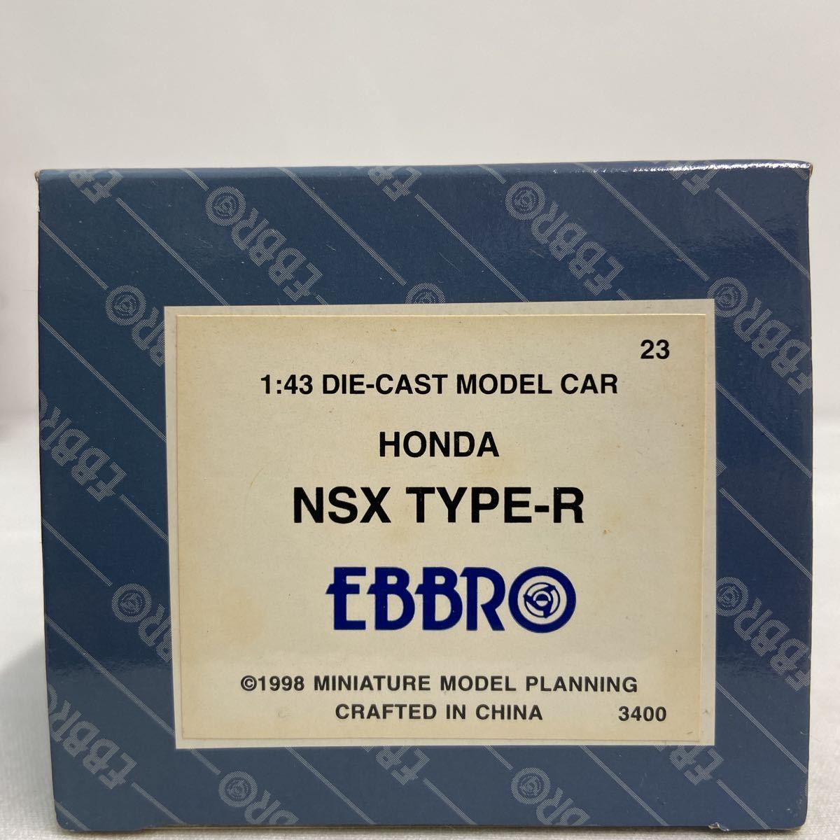 HONDA 承認 EBBRO 1/43 ホンダ NSX タイプR NA1 チャンピオンシップホワイト エブロ NSX-R TYPE R 青箱 国産 名車 ミニカー モデルカー_画像9