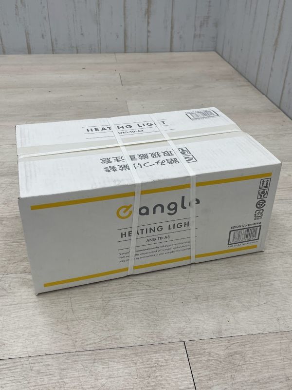 新品 未開封 e angle ヒーター付トイレ照明 ANG-TD-A3(W) 暖房照明消臭器 人感センサー 遠赤外線 暖房 脱臭 照明 エディオン 即日発送 2の画像2