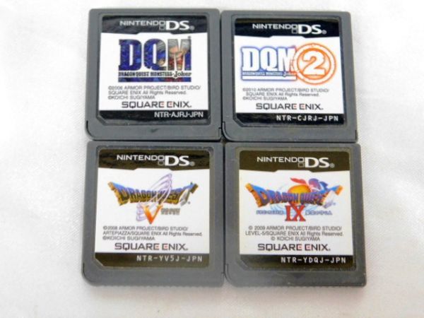 K615★Nintendo DS ソフト 4点 ドラゴンクエスト IV ドラクエ V SQUARE ENIX スクエニ DQM DQM2 ★全国一律185円_画像1