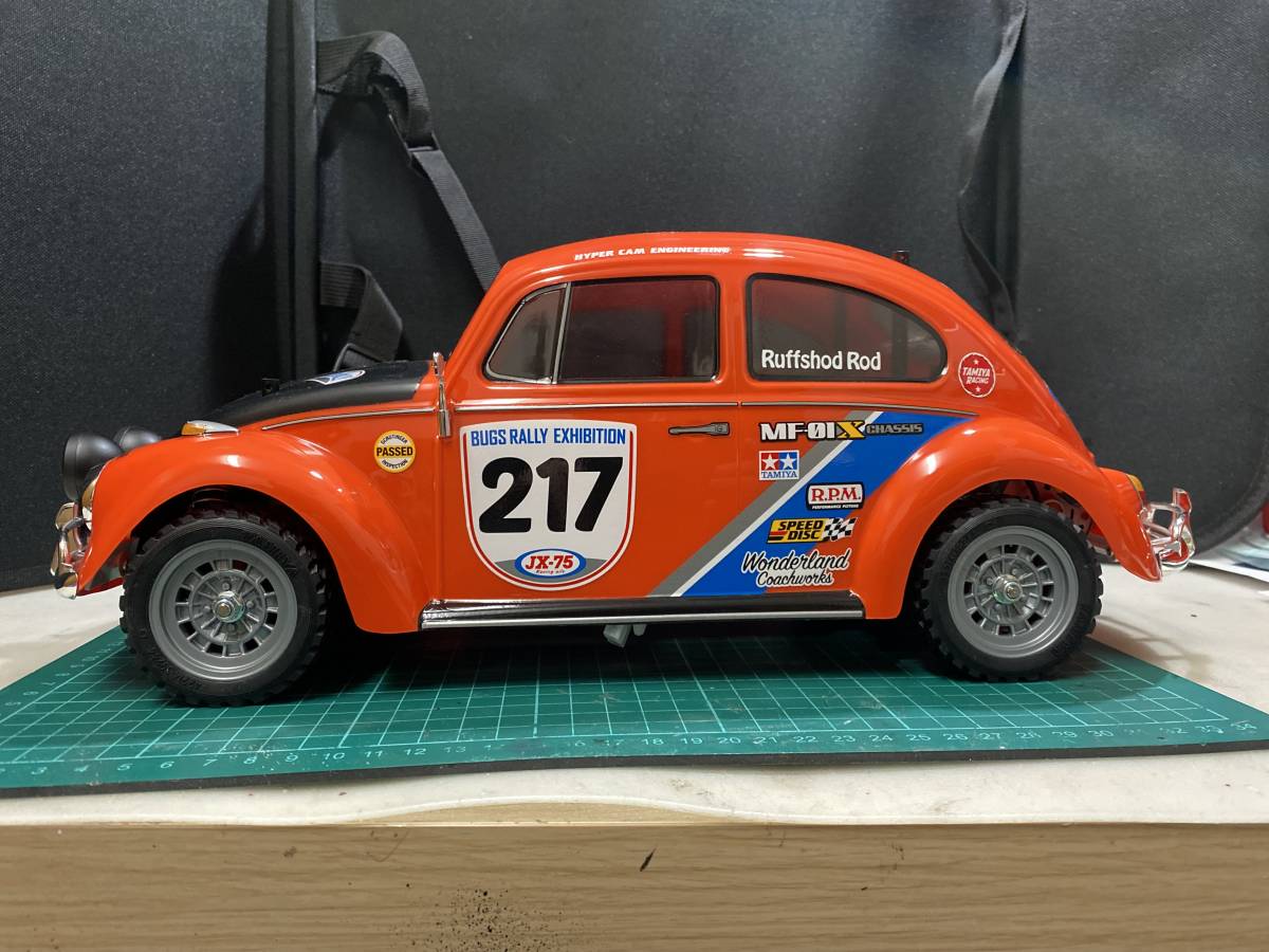 新品未使用品！ TAMIYA XBメーカー完成品ボディ　VOLKSWAGEN BEETLE RALLY 　フォルクスワーゲンビートルラリー　_画像6