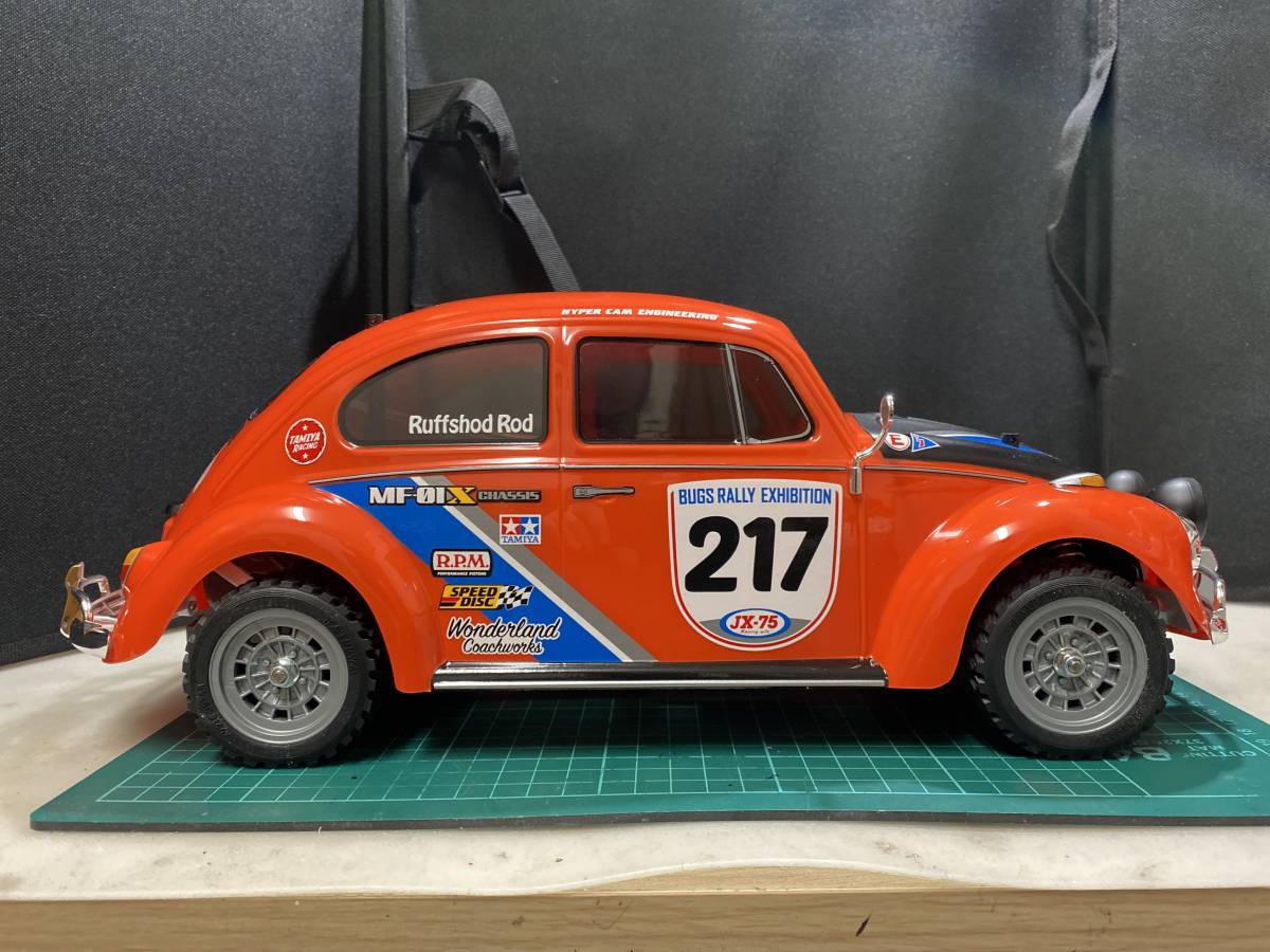 新品未使用品！ TAMIYA XBメーカー完成品ボディ　VOLKSWAGEN BEETLE RALLY 　フォルクスワーゲンビートルラリー　_画像3