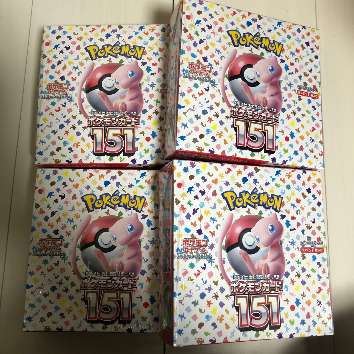 開店記念セール！ ポケモンカード151 シュリンク付き 4BOX おまけ付き