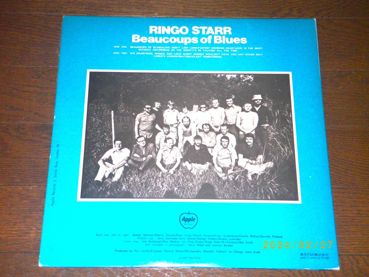 ◎リンゴ・スター／RINGO STARR【BEAUCOUPS OF BLUES】LP／美盤◎_画像4