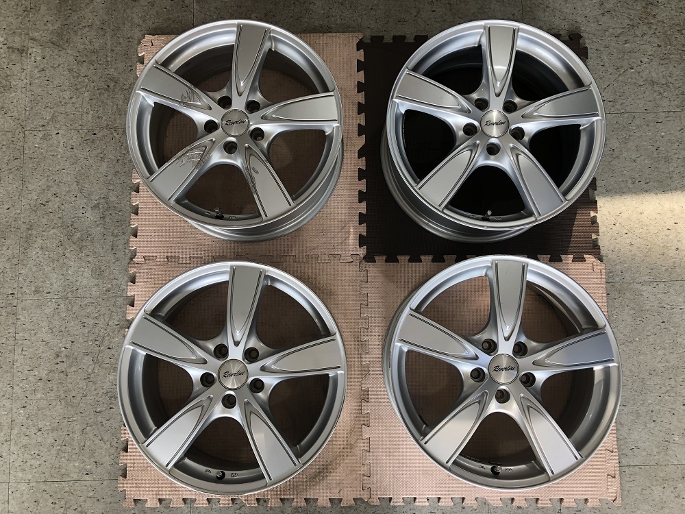 中古　ReverLine SV5　18×7.0J 114.3-5H +55 ハブ径73mm　4本セット　オデッセイなどにオススメ!!_画像1