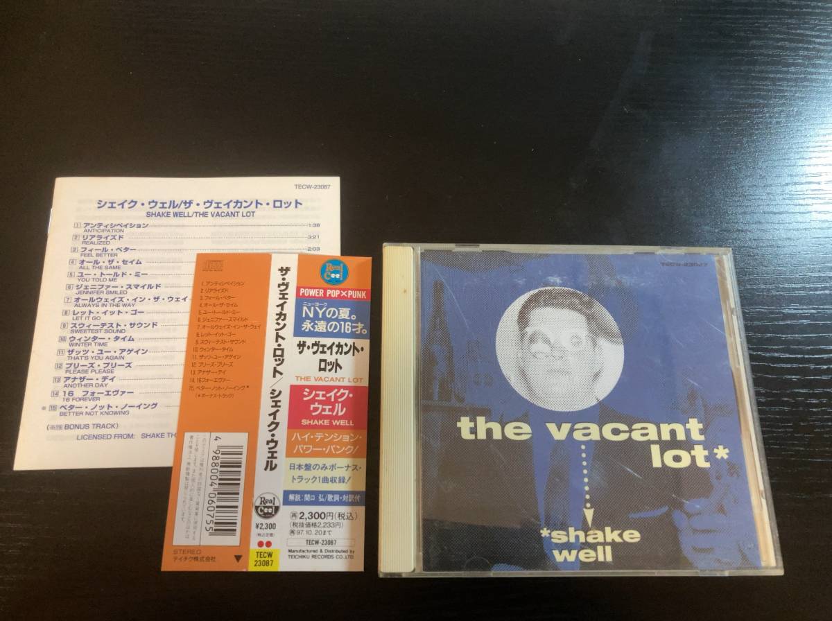 VACANT LOT SHAKE WELL CD power pop punk_画像1