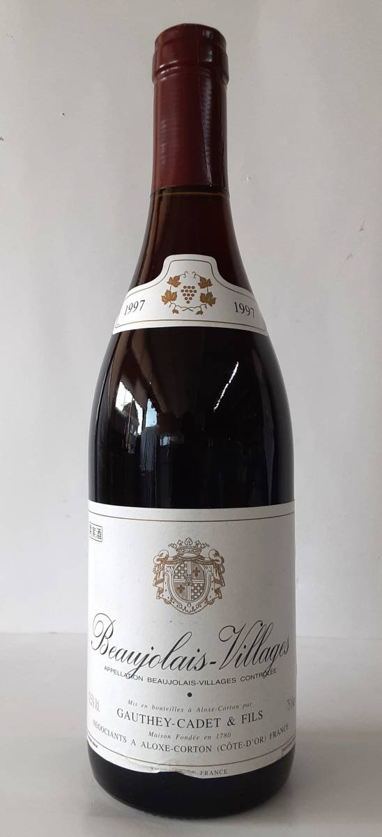 ブルゴーニュ 1997年【ボジョレーヴィラージュ】750ml_1997 Burgundy Beaujolais Village Red 750