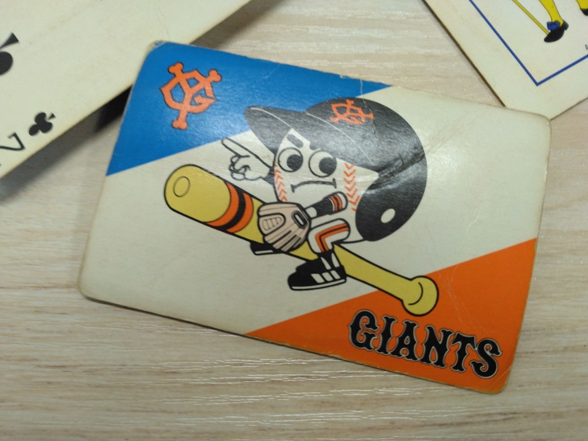 当時物　レトロ　GIANTS トランプ　ジャイアンツ　野球　カードゲーム　ヴィンテージ　エンゼル　おもちゃ　玩具　Q_画像4