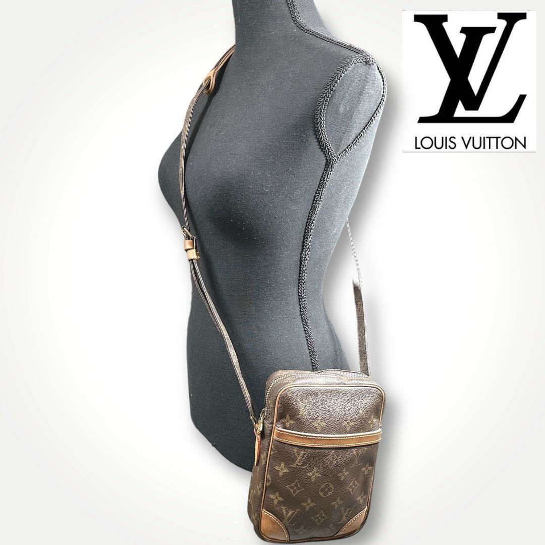 1円 LOUIS VUITTON ルイヴィトンモノグラム ダヌーブ ショルダーバッグ M45266 シリアルSL1909_画像2