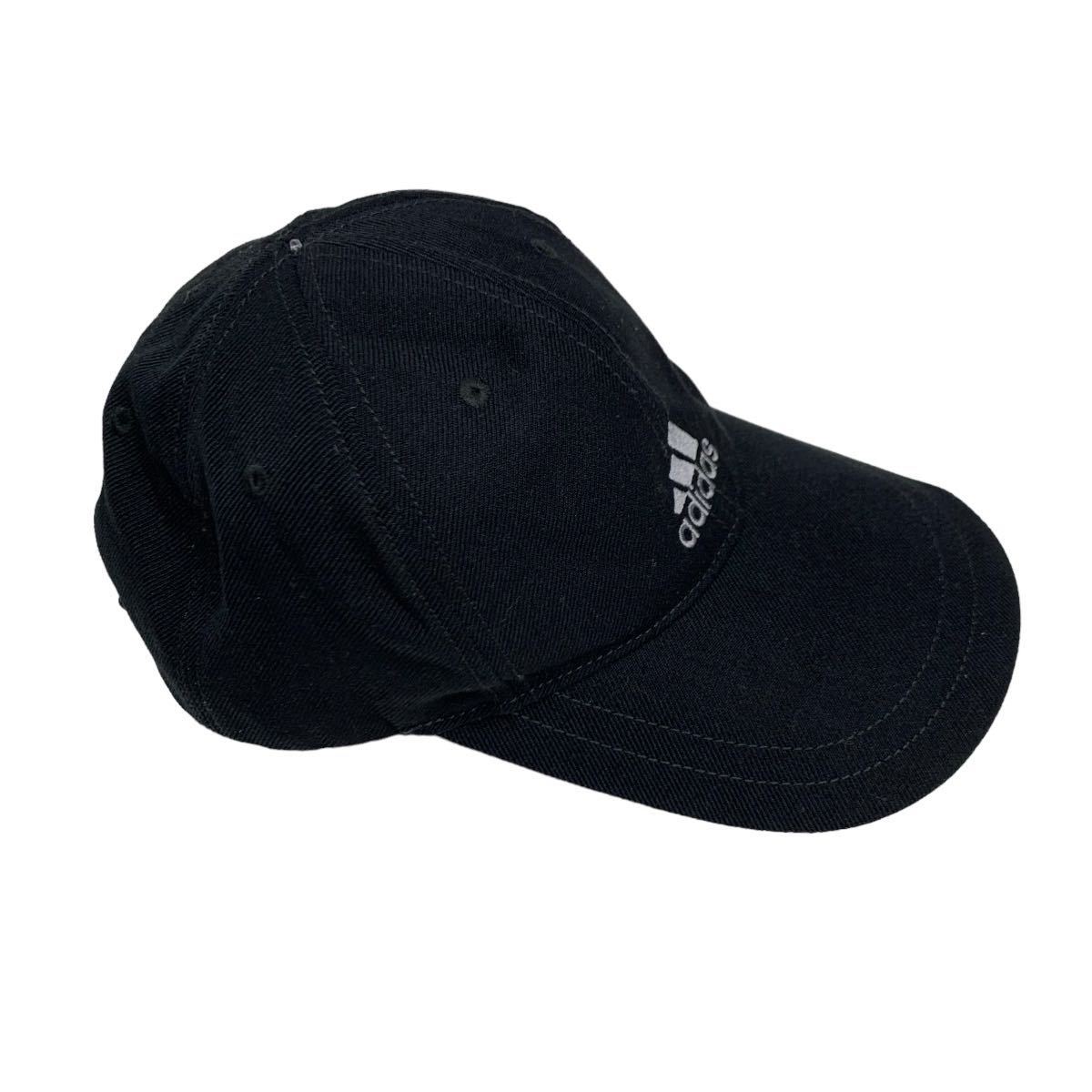 adidas アディダス キャップ ベースボールキャップ CAP 帽子 ブラック ロゴ刺繍 6パネル アジャスター有り ゴルフ スポーツ_画像5