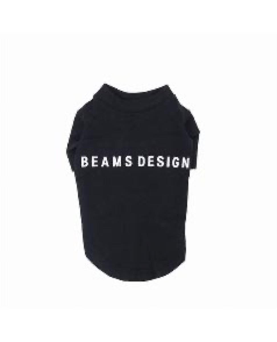 【正規品】新品未使用　ビームス　beams 犬服　ロゴTシャツ　黒　白ロゴ　秀逸デザイン　売り切れ前に準備　目立ちます  ペット服