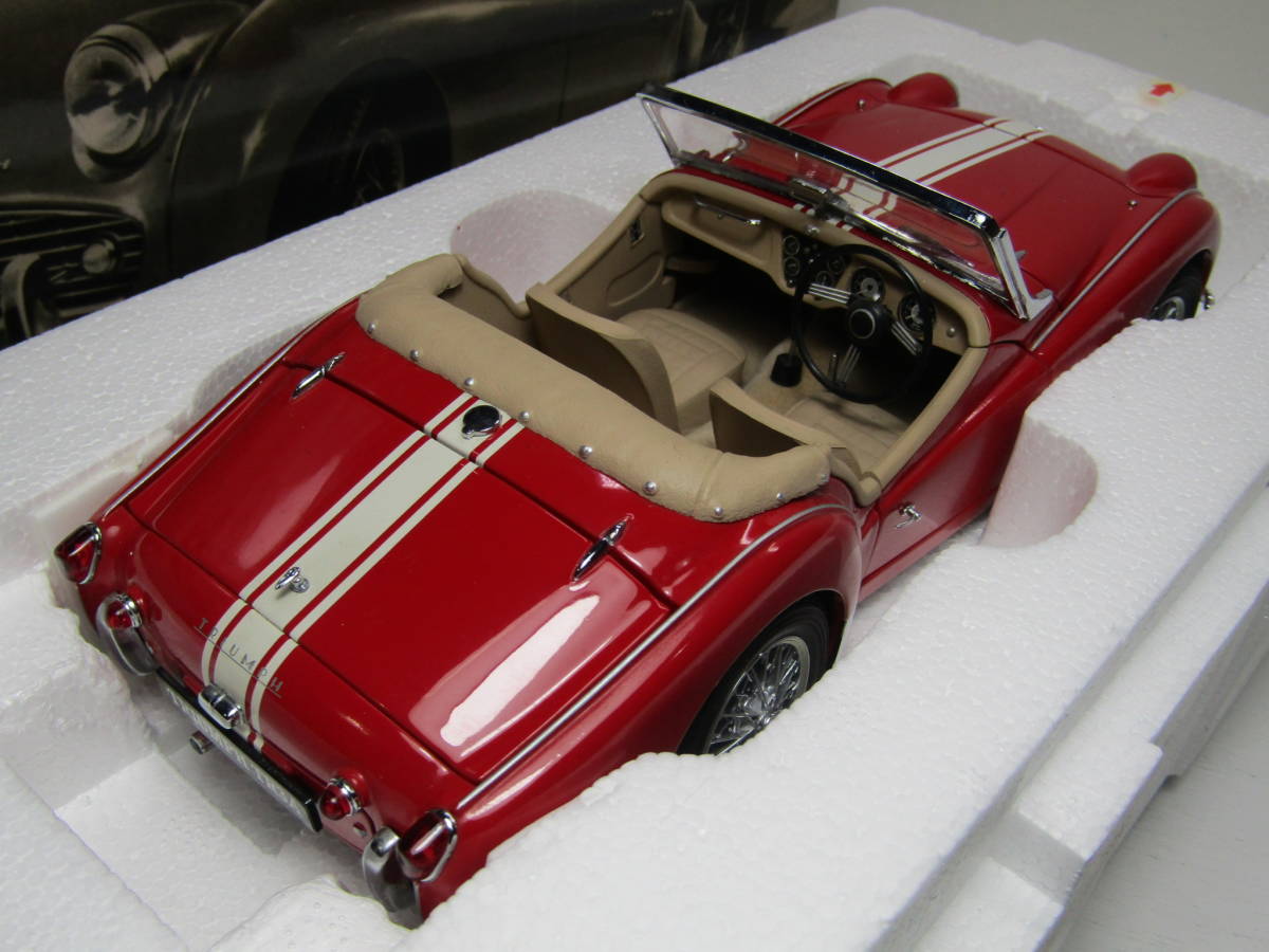 TRIUMPH TR3A 1/18 トライアンフ 1955-1957 英国名車 RED WH TRIUMPH TR3A 1/18 トライアンフ 1955-1957 英国名車 RED WH