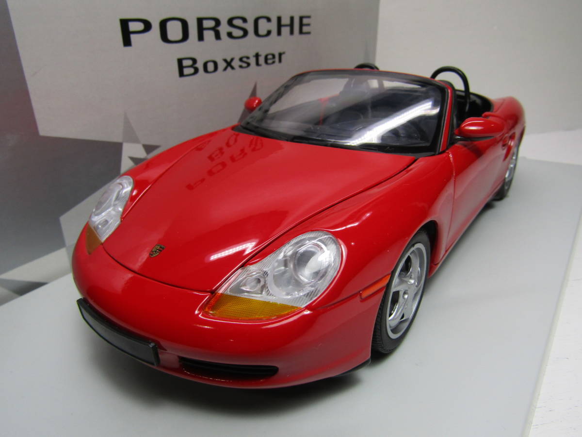 Porsche Boster Type 986 2.5 1997 Boxster 1/18 ポルシェ ボクスター 初代 涙目レッド RED UT models 水冷初代ポルシェ ロードスター 美品_画像1