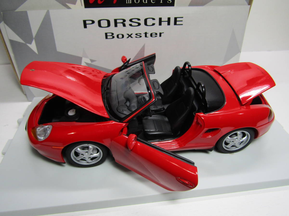 Porsche Boster Type 986 2.5 1997 Boxster 1/18 ポルシェ ボクスター 初代 涙目レッド RED UT models 水冷初代ポルシェ ロードスター 美品_画像3