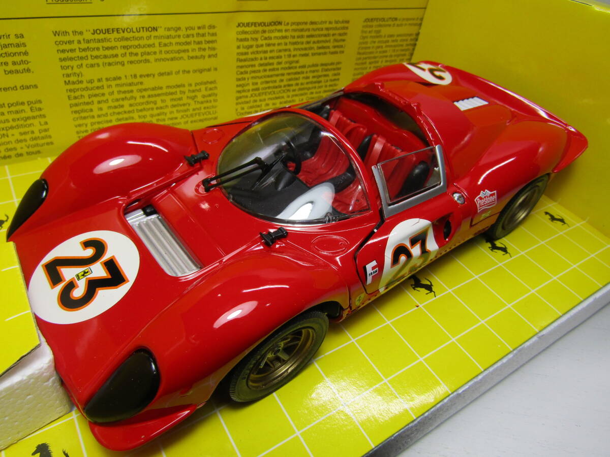 Ferrari 330 P4 1/18 フェラーリ 1967 Daytona 24h #23 デイトナ V12 Jouefevolution Made in Italy Pininfarina ENZO NART イタリア製