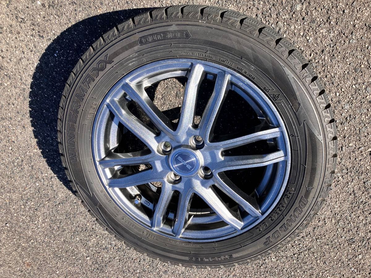 ダンロップスタッドレス WINTERMAXX 165/65/R15 PCD100 アルミホイール【１／4】