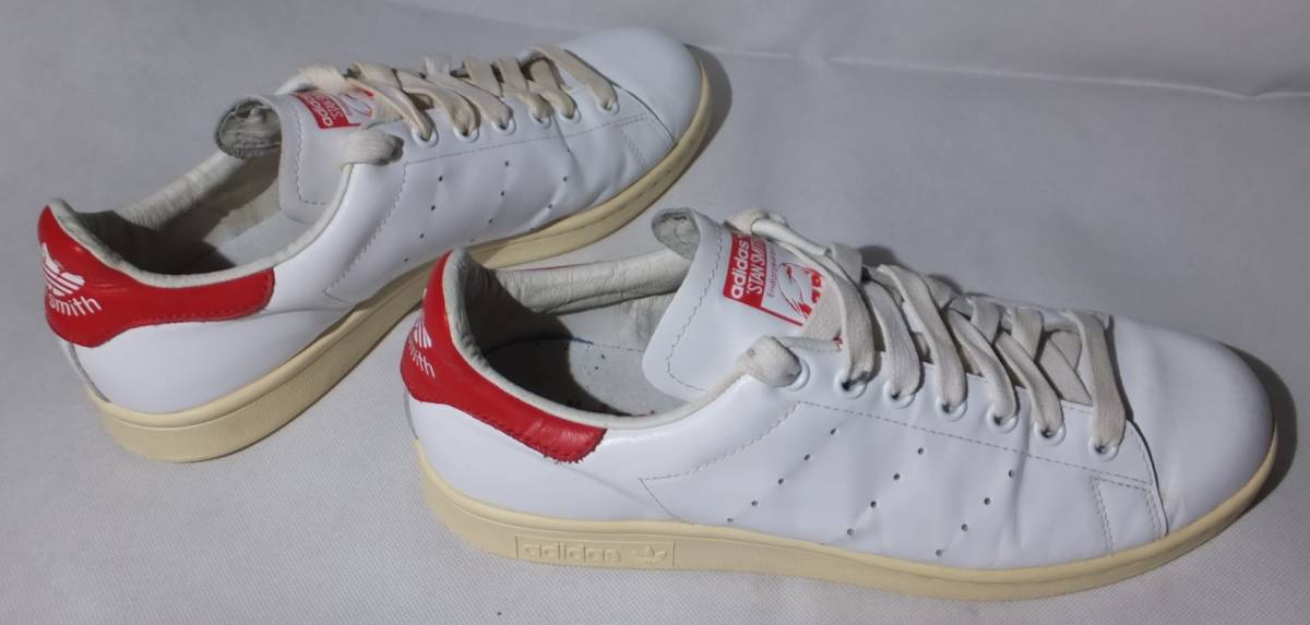 adidas stan smith B25363 アディダス スタンスミス スニーカー 白赤 US9.5 (27.5cm) ★Mw1738_画像2