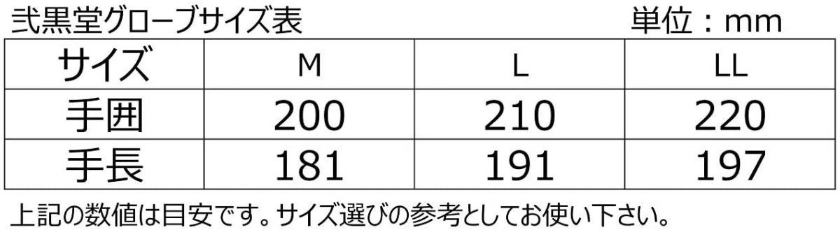 【55％引】弐黒堂 WBGN-220（LL）ブラック　レザーグローブ