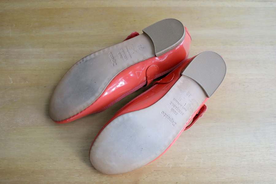  France old clothes repetto Repetto 1 strap shoes red enamel Liome Lee je-n38 France movie. like . Western-style clothes ballet shoes 
