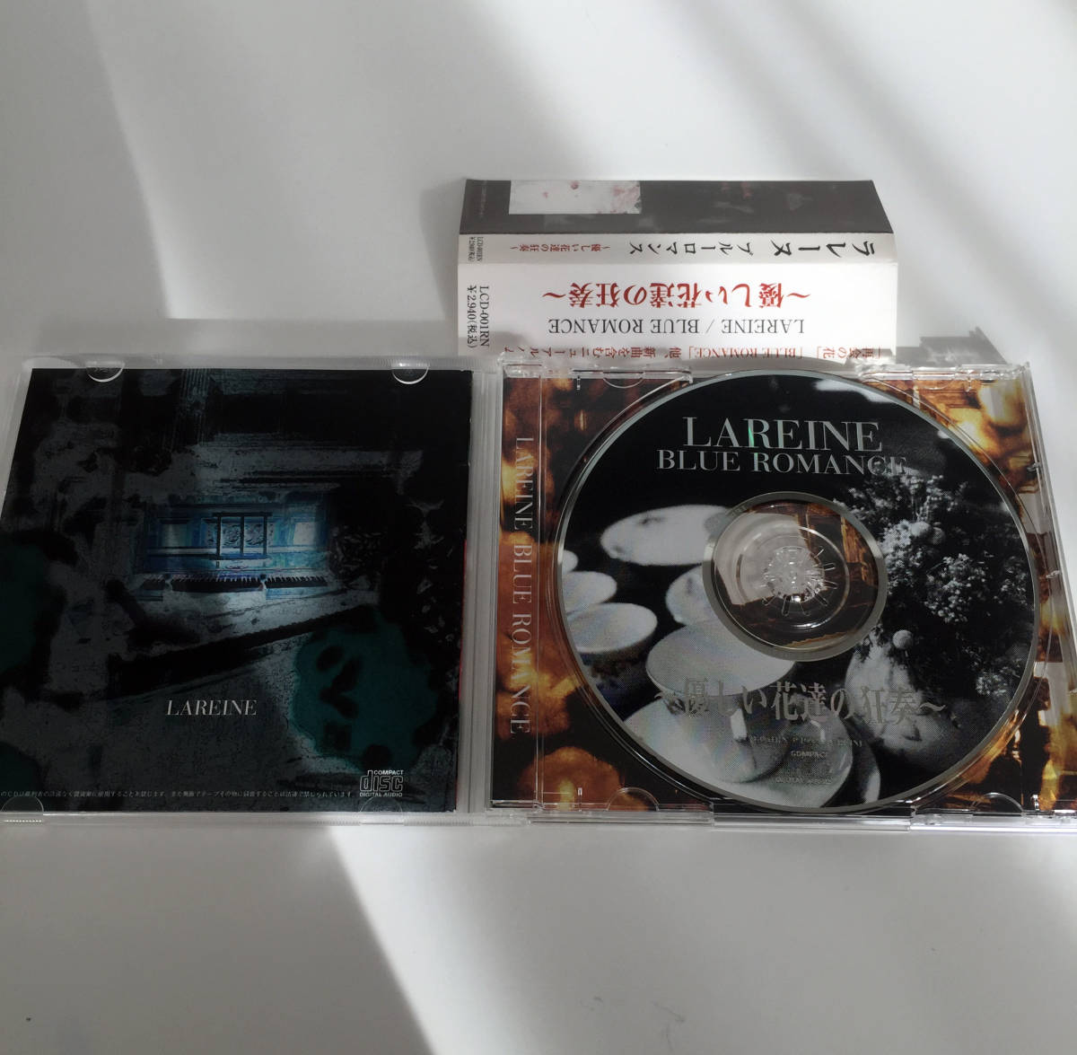 即決 美品 CD LAREINE BLUE ROMANCE 優しい花達の狂奏 KAMIJO Versailles V系 ヴィジュアル系 耽美派 ブルーロマンス 再会の花 カミジョウ _画像4