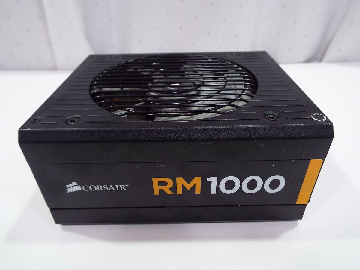 送料無料 CORSAIR RM1000 80PLUS GOLD 1000W ATX フルプラグイン PC電源_画像6