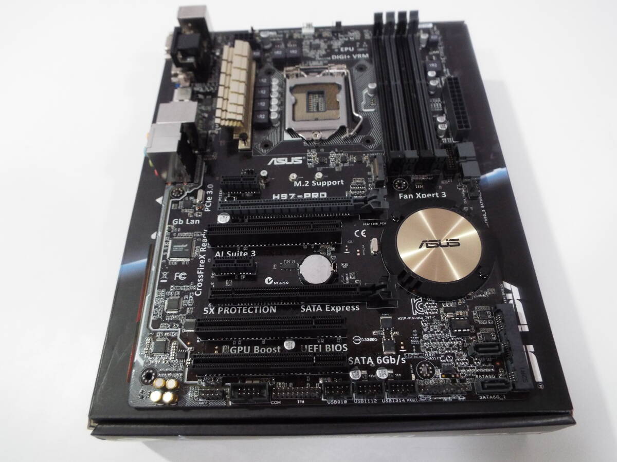 送料無料 ASUS H97-PRO Intel 第4世代 第5世代 LGA1151 H97 ATX マザーボードの画像3