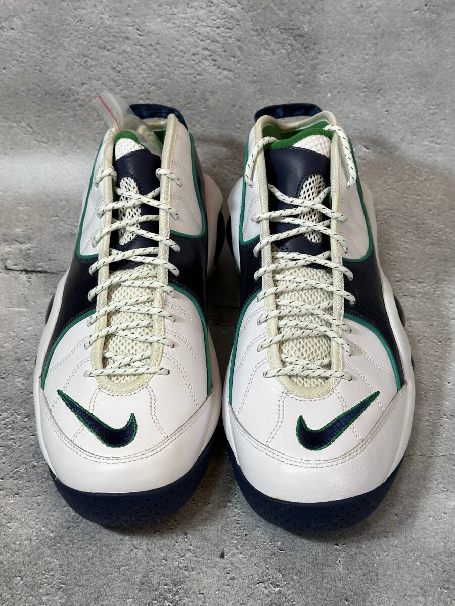 【送料込】NIKE AIR ZOOM FLIGHT 95 PREMIUM WHITE/MIDNIGHT NAVY-PINE GREEN 317810-142 ズームフライト 27.5（未使用）_画像2