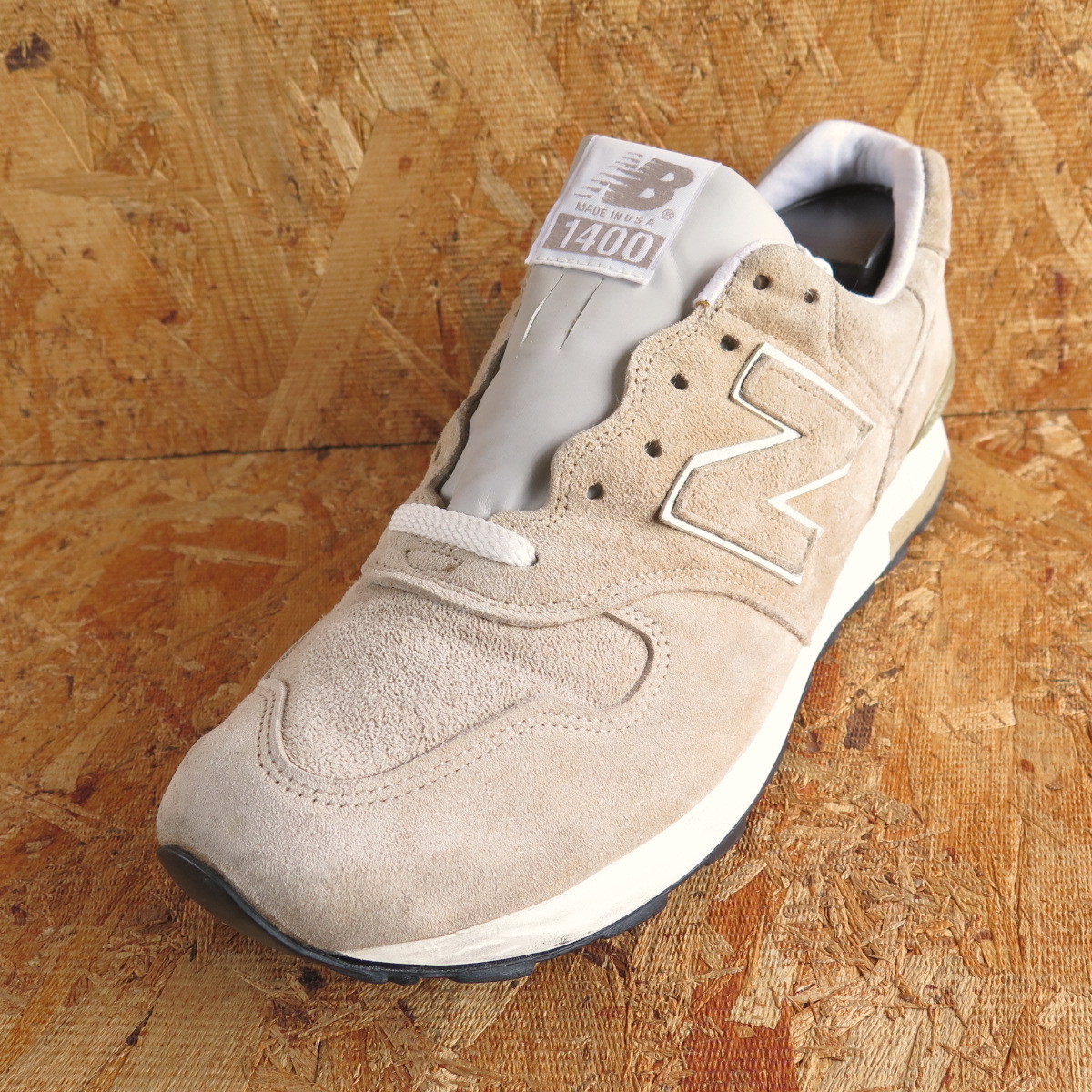 28cm USA製 M1400BE ニューバランス J.CREW別注モデル New Balance US10 レザー アメリカ製 M991 M992 MR993 M1300 BEIGE オールスエード_画像10